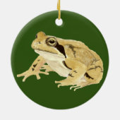 Holzfrosch Keramik Ornament (Hinten)