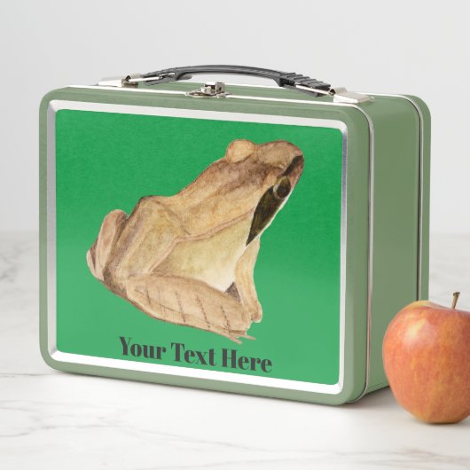 Holzfrosch Metall Brotdose (Beispiel)