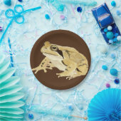 Holzfrosch Pappteller (Party)