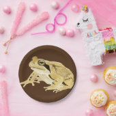 Holzfrosch Pappteller (Party)