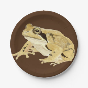 Holzfrosch Pappteller