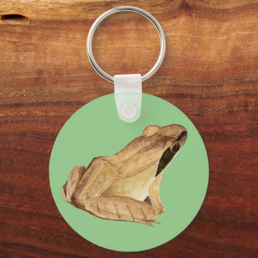 Holzfrosch Schlüsselanhänger (Vorderseite)