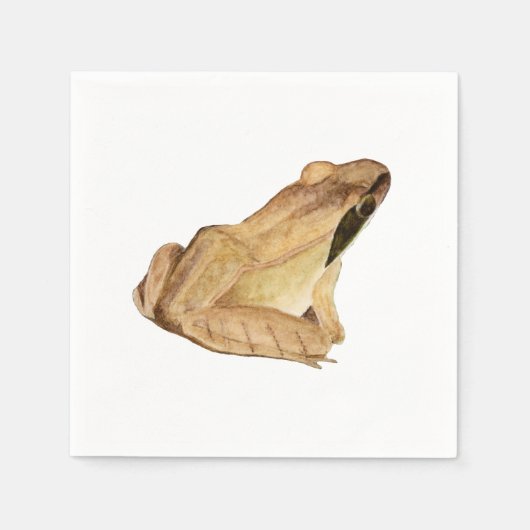 Holzfrosch Serviette (Vorderseite)