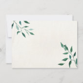 Holzfuchs-Babydusche Einladung (Rückseite)