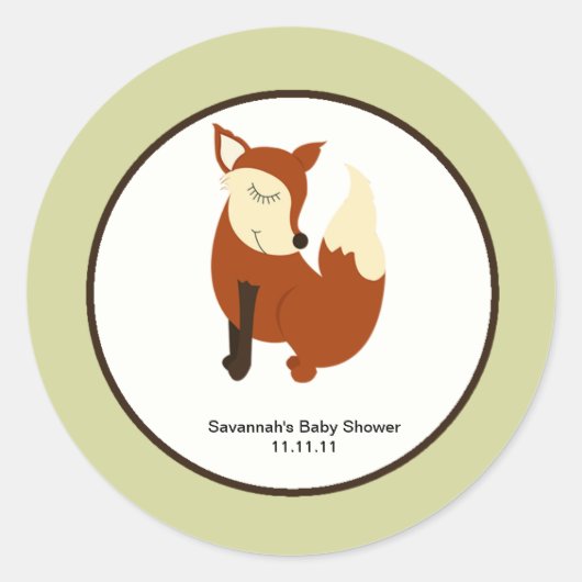 Holzfuchs bevorzugen Sticker 3,5 cm (Vorderseite)