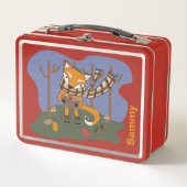 Holzfuchs-Kid-Metal-Lunchbox Metall Brotdose (Vorderseite)