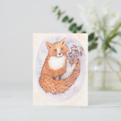 Holzfuchs Postkarte (Stehend Vorderseite)