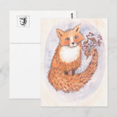 Holzfuchs Postkarte (Vorne/Hinten)