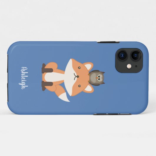 Holzfuchs und Schaf Case-Mate iPhone Hülle (Rückseite (Horizontal))