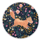 Holzfuchs-Whimsikkern Keramikknauf (Vorderseite)