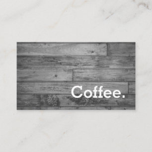 Holzfußboden Einfache Loyalität Kaffee PunchCard Treuekarte