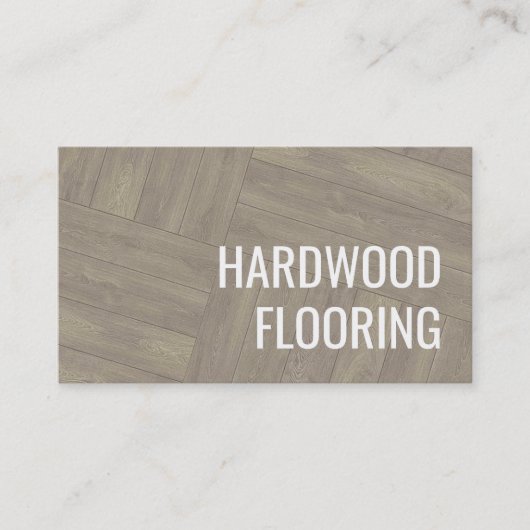 Holzfußboden Holzbaumuster Visitenkarte (Vorderseite)