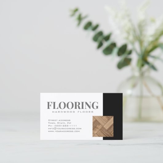 Holzfußboden/Holzfußboden Coole Karte (Stehend Vorderseite)