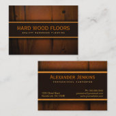 Holzfußboden Holzfußboden Holzfußboden Visitenkart Visitenkarte (Vorne/Hinten)