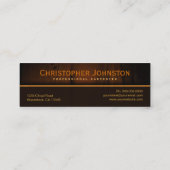 Holzfußboden Holzkartentafel Vorlage Mini Visitenkarte (Rückseite)