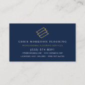 Holzfußboden-QR-Code Visitenkarte (Vorderseite)