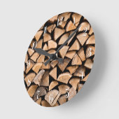 Holzfußboden Runde Wanduhr (Winkel)