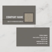 Holzfußboden - Service Holzfliesen Visitenkarte (Vorne/Hinten)