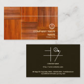 Holzfußboden Visitenkarte (Vorne/Hinten)