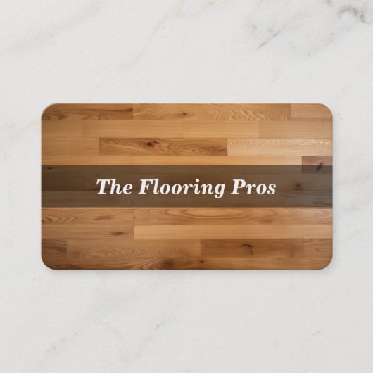 Holzfußboden Visitenkarte (Vorderseite)