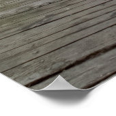 Holzfußgängerbrücke Poster (Ecke)