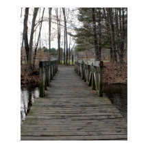 Holzfußgängerbrücke