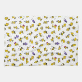 Holzfußmuster Geschirrtuch (Horizontal)