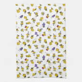 Holzfußmuster Geschirrtuch (Vertikal)