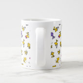 Holzfußmuster Jumbo-Tasse (Rückseite)