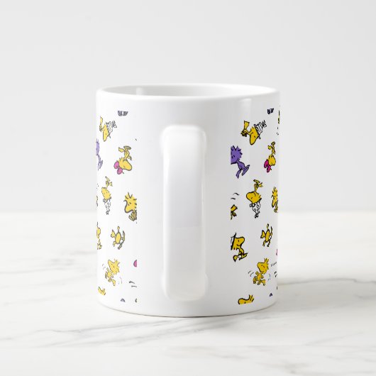 Holzfußmuster Jumbo-Tasse (Rückseite)