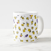 Holzfußmuster Jumbo-Tasse (Vorderseite Rechts)