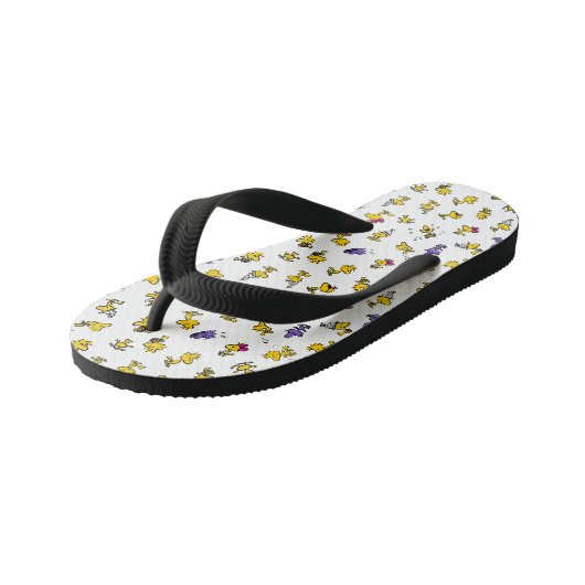 Holzfußmuster Kinderbadesandalen (Schrägansicht)