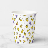 Holzfußmuster Pappbecher (Rechts)