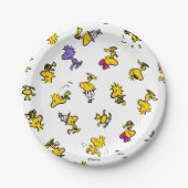 Holzfußmuster Pappteller (Vorderseite)