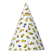 Holzfußmuster Partyhütchen (Rückseite)