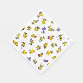 Holzfußmuster Serviette (Ecke)