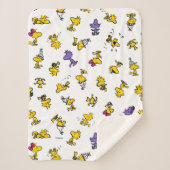 Holzfußmuster Sherpadecke (Vorderseite)