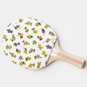 Holzfußmuster Tischtennis Schläger (Seitenansicht)