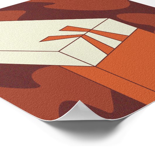 Holzfußplatte Grafik Poster (Ecke)