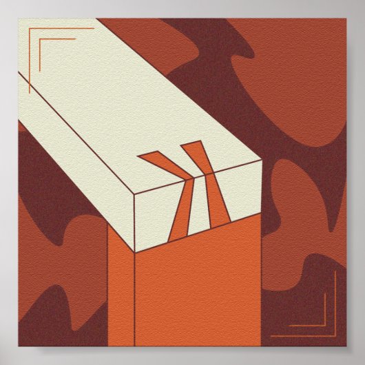 Holzfußplatte Grafik Poster (Vorne)