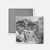 Holzgarten, Finsbury, 1825 Magnet (Vorderseite/Rückseite)