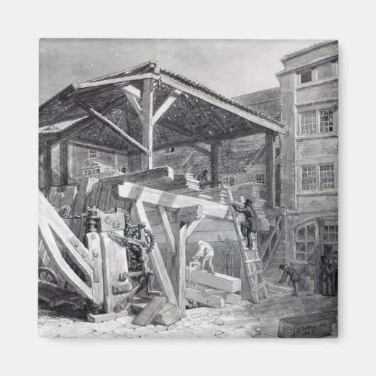 Holzgarten, Finsbury, 1825 Magnet (Vorne)