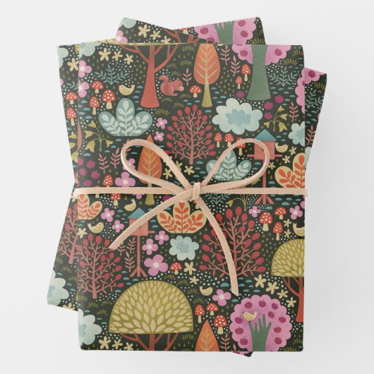 Holzgartenpapier Geschenkpapier Set (Beispiel)