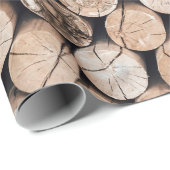 Holzgelände Geschenkpapier (Rolleneckpunkt)