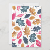 Holzgeländer Muster Erntedank Abendessen Party Feiertagskarte (Rückseite)