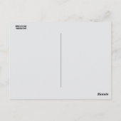 HOLZGESCHNITZTE BÄR POSTKARTE (Rückseite)