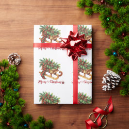 Holzgeschosse, grün und rot Kariert Geschenkpapier