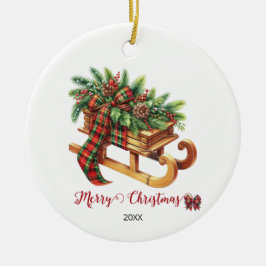 Holzgeschosse, grün und rot Kariert Keramik Ornament