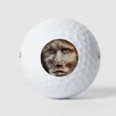 Holzgestein Golfball (Vorderseite)