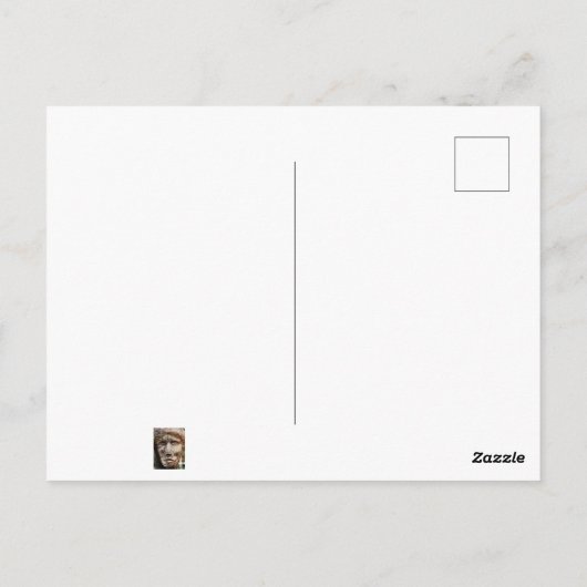 Holzgestein Postkarte (Rückseite)